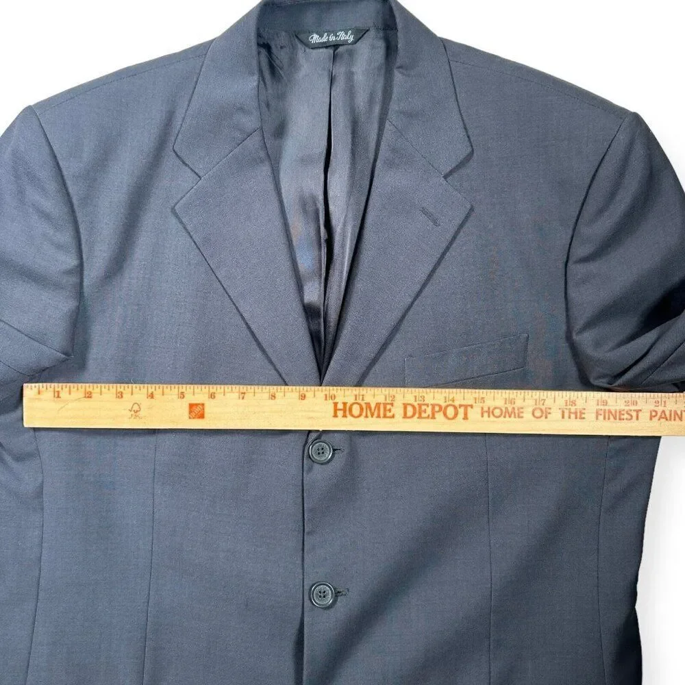 Dolce & Gabbana Black Suit Coat Blazer Virgin Wool Italian Size 56‎ US 46 3XL